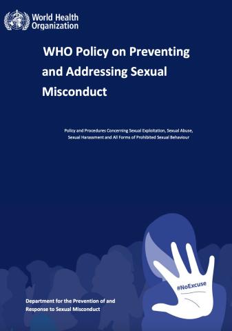 Cover - Policy on Preventing and Addressing Sexual Misconduct