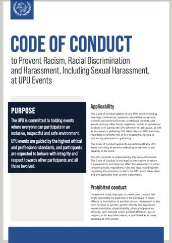 UPU - Code of conduct