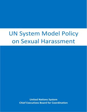 UN System Model Policy on Sexual Harassment FINAL