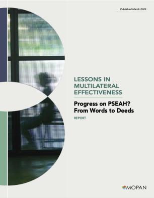 Cover - Lessons in Multilateral Effectiveness: Progress on PSEAH? From Words to Deeds.