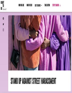 Cover - Stand Up Against Street Harassment 