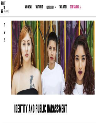 Cover - Identity and Public Harassment  
